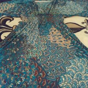 Fun dress with beautiful colors.